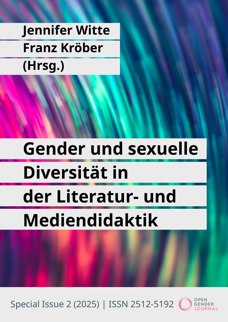 Ausgabencover Special Issue 2: Gender und sexuelle Diversität in der Literatur- und Mediendidaktik