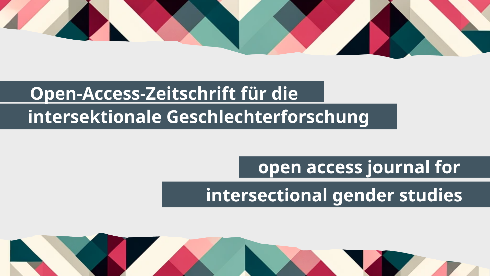 Open-Access-Zeitschrift für die intersektionale Geschlechterforschung