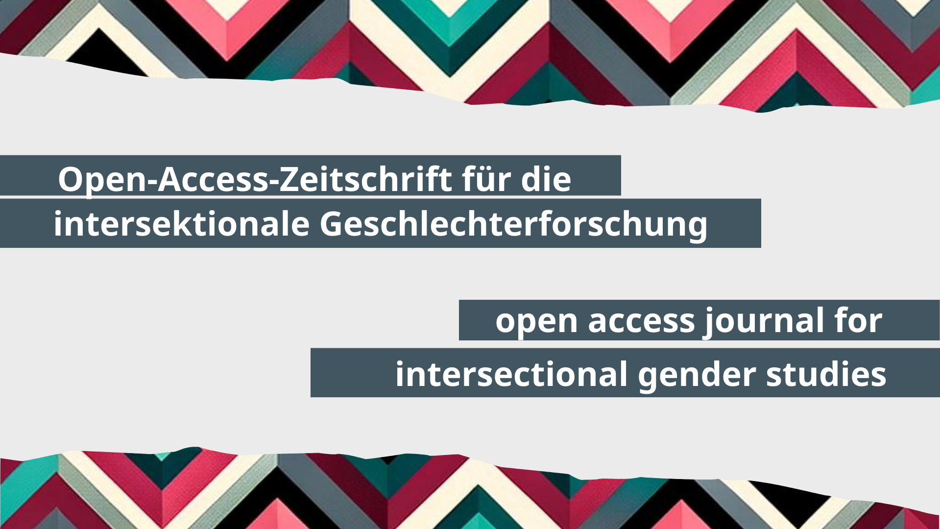 Das Open Gender Journal ist eine Open-Access-Zeitschrift für die intersektionale Geschlechterforschung
